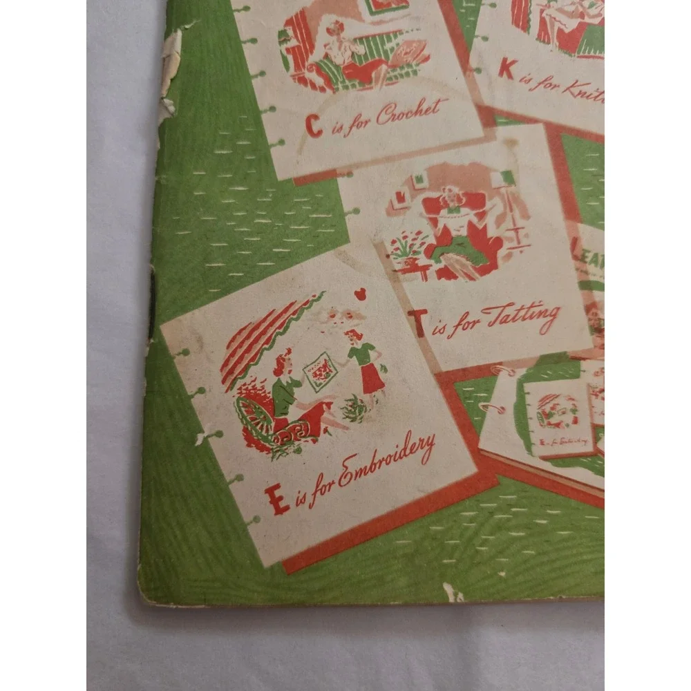 VTG 1959 Coats & Clark's Learn How Book No. 170-B Crochet Knitting Tatting Craft